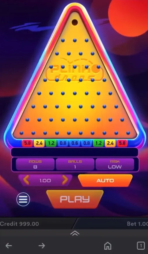 Mobile Performance Factors Specific to Plinko
